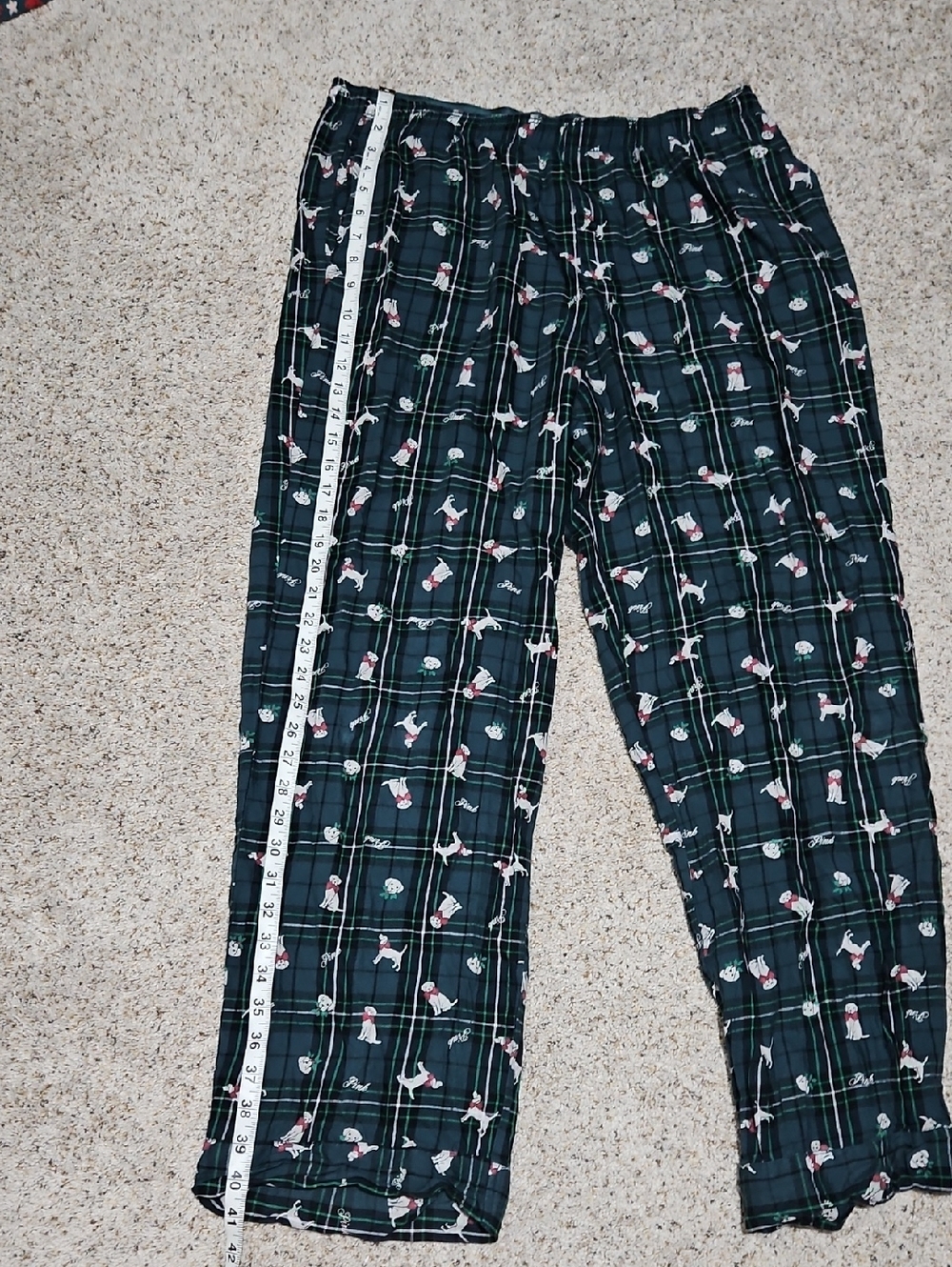 Victoria's Secret PINK Holiday Lounge Pj Pants LARGE - Picture 6 of 10
